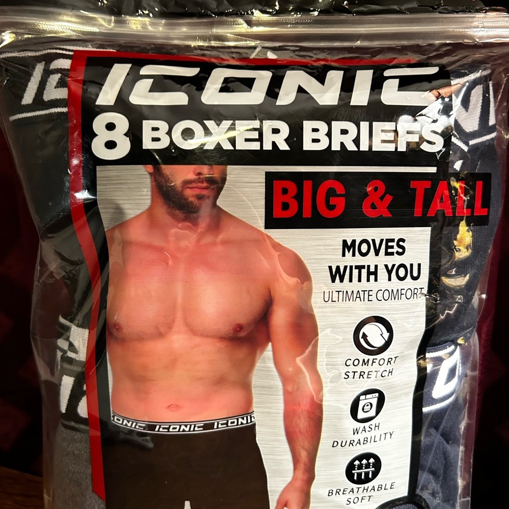 Iconic Black Boxer Briefs - Big & Tall